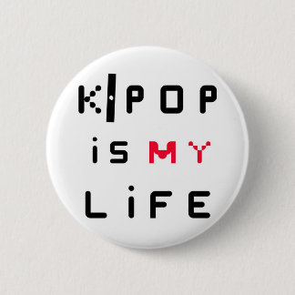 K-POP is mijn leven Ronde Button 5,7 Cm