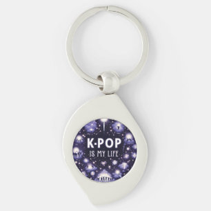 K-pop is mijn leven zwevend tussen de sterren sleutelhanger