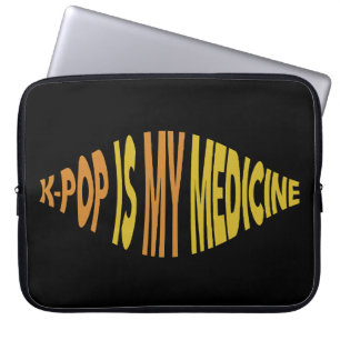 K-Pop is mijn medicijn laptophoes van 15 inch Laptop Sleeve
