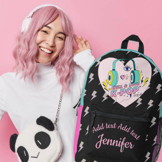 K-Pop Music Star Korean Theme Birthday Girl Gift Bedrukte Rugzak
