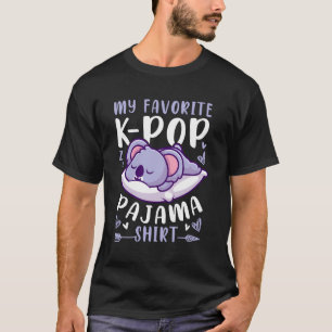 K-Pop Muziek Slapen Koala K-Pop Pajama T-shirt