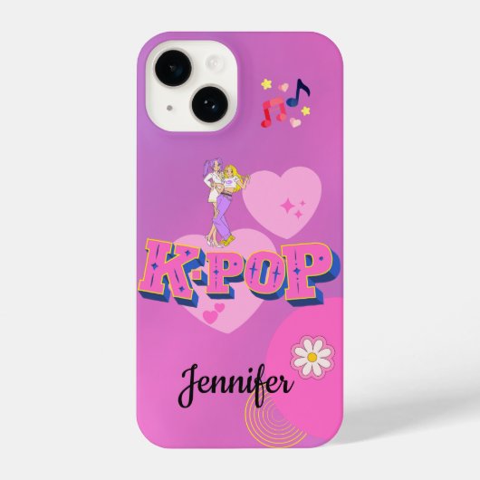 K-Pop Muziekster Koreaans Pop Thema Verjaardagsfee iPhone Hoesje (Achterkant)