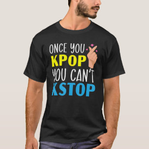 K Pop Oppa Korean Pop Muziek Finger Heart Sarangha T-shirt
