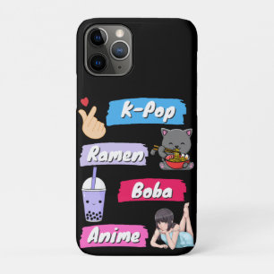 K-Pop, Ramen, Boba en Anime Pop Culture Fan iPhone 11 Pro Hoesje