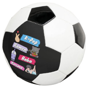K-Pop, Ramen, Boba en Anime Pop Culture Fan Voetbal