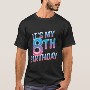 K-Pop Verjaardagsmeisje K Pop Het is mijn 8e verja T-shirt