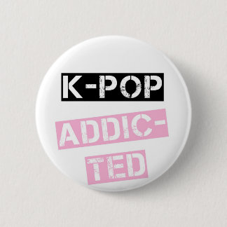 K-Pop verslaafd Ronde Button 5,7 Cm