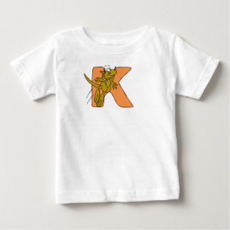 K pour le T-shirt du bébé de kangourou
