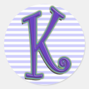 K RONDE STICKER