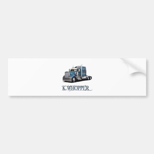 K Whopper Bumpersticker (Voorkant)