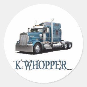 K Whopper Ronde Sticker