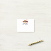 KA-POW Aangepaste Naam Leuke Retro Stripboek Post-it® Notes (Op bureau)