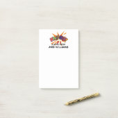 KA-POW gepersonaliseerd leuk gekleurd stripboek Post-it® Notes (Op bureau)