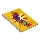 KA-POW Leuke Retro Strip Pop Art Notitieboek (Rechterzijde)