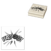 KA-POW Leuke Retro Strip Pop Art Rubberstempel (Gestempeld)