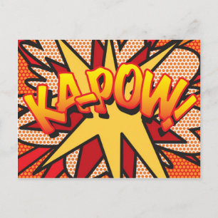 KA-POW Leuke Retro Stripboek Pop Art Briefkaart
