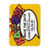 KA-POW Sparen de Datum Modern Kleurrijk Magneet (Verticaal)