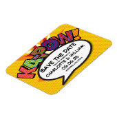 KA-POW Sparen de Datum Modern Kleurrijk Magneet (Linkerzijde)