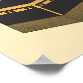 Kaaba - ا ل ك ب ة de Kaabah Hand Drawn Poster (Hoek)