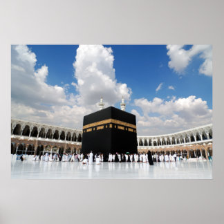 Kaaba in Masjid Al Haram in Mekka Saudi-Arabië Poster