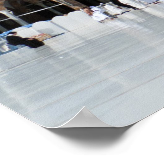 Kaaba in Masjid Al Haram in Mekka Saudi-Arabië Poster (Hoek)