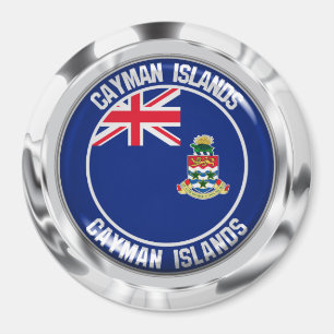 Kaaimaneilanden Ronde Embleem Magneet