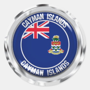 Kaaimaneilanden Ronde Embleem Sticker