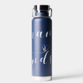 Kaaimaneilanden Vlag Hart, Caymaneilanden Waterfles (Achterkant)