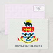 Kaaimaneilanden wapenschild briefkaart (Voorkant / Achterkant)