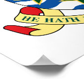 Kaaimaneilanden wapenschild poster (Hoek)