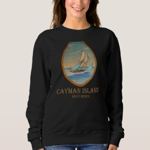 Kaaimaneilanden West-Indië Retro zeilboot Trui