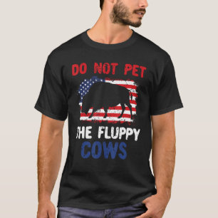 Kaal De Fluffy Koeien Niet US Vlag 4e Juli Biso T-shirt