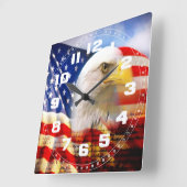 Kaal Eagle en de Amerikaanse Klok van de Muur van (Hoek)