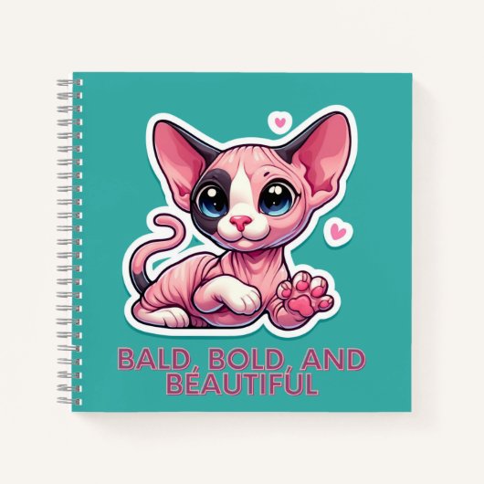 Kaal en mooi op Notitieboek (Voorkant)