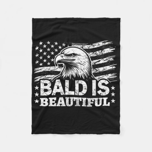 Kaal is mooi - 4 juli Onafhankelijkheidsdag B Fleece Deken (Voorkant)