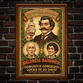 kaalheid kuur Adverteren Poster