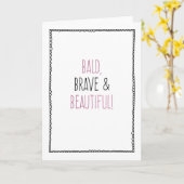 Kaalt, Dapper & Mooi! Chemo, Borstkanker Kaart (Gele Bloem)