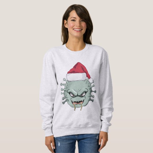 Kaamkerstvirus Trui (Voorkant volledig)