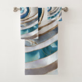 Kaamogen Minerale texturen en goud Bad Handdoek (Insitu)
