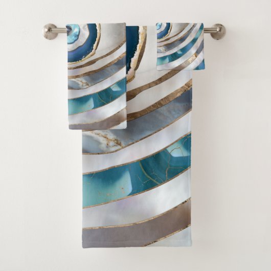 Kaamogen Minerale texturen en goud Bad Handdoek (Insitu)