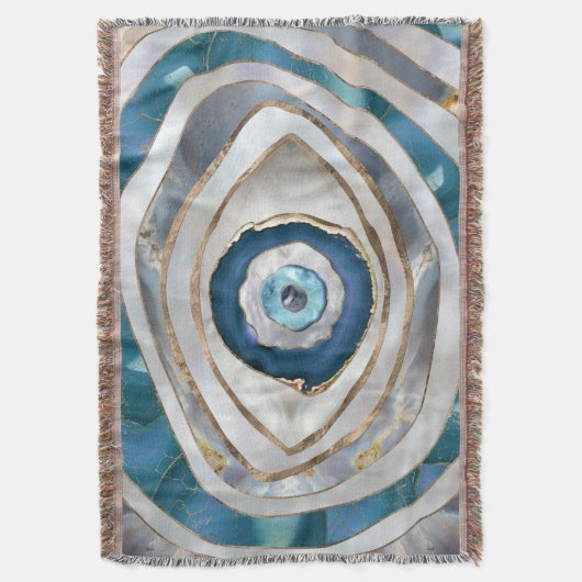 Kaamogen Minerale texturen en goud Deken (Voorkant Verticaal)