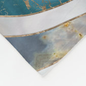 Kaamogen Minerale texturen en goud Fleece Deken (Hoek)