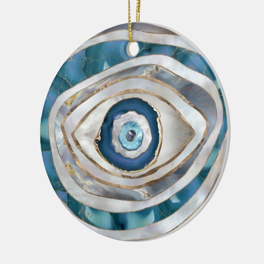 Kaamogen Minerale texturen en goud Keramisch Ornament (Links)