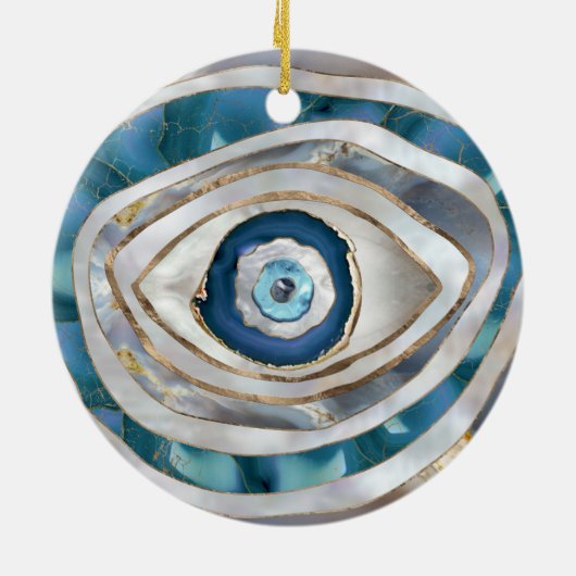 Kaamogen Minerale texturen en goud Keramisch Ornament (Achterkant)