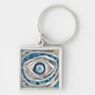 Kaamogen Minerale texturen en goud Sleutelhanger