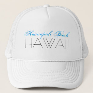 Kaanapali Beach, HAWAII Blue en Black Trucker Pet