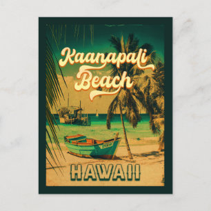 Ka'anapali Beach Hawaii palmboom souvenir Briefkaart