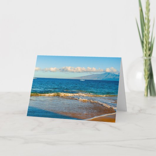Kaanapali Beach Wenskaart Kaart (Voorkant)