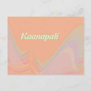 Kaanapali Maui Hawaii Pastel Wings Ansichtkaart Briefkaart