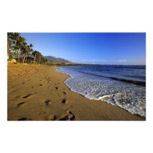 Kaanapali strand, Maui, Hawaii, Verenigde Staten Foto Afdruk